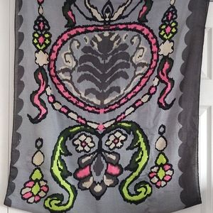 Gray/Neon Lightweight Infinity Scarf